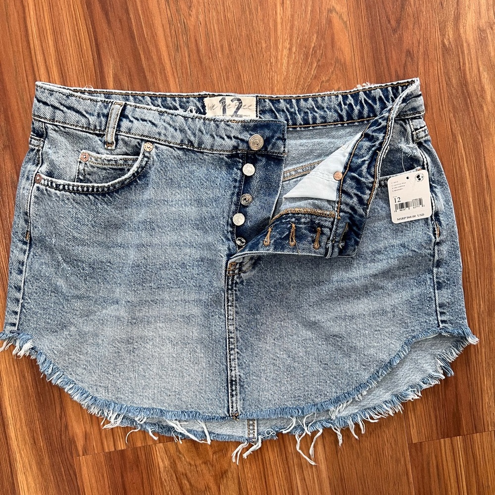 Free People - Sky High Mini Skirt - Size 12